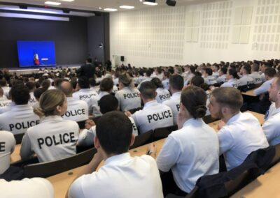 Réhabilitation à l’école de Police de Nîmes du cinéma en amphithéâtre